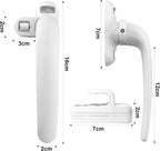 2 Pezzi Maniglia Finestra Alluminio, Maniglia Per Finestra, Maniglie per Finestre in Lega, per Finestra in Acciaio Inox Scorrevole Interno ed Esterno per Porte Finestre