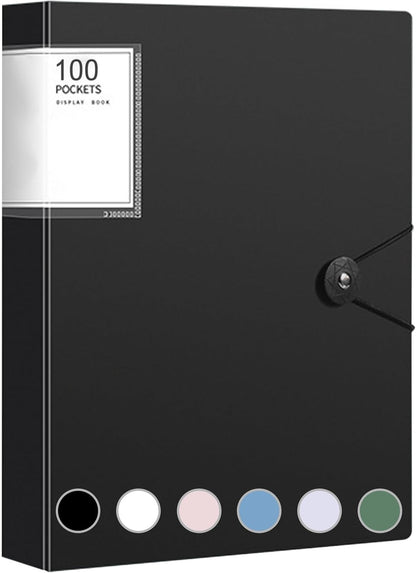 A4 Display Book with Clear Pockets Folder with Sleeves Project Folder for Individuals, Office, and Home