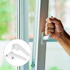 2 Pezzi Maniglia Finestra Alluminio, Maniglia Per Finestra, Maniglie per Finestre in Lega, per Finestra in Acciaio Inox Scorrevole Interno ed Esterno per Porte Finestre