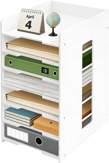 Dokumentenablage A4 Schreibtisch-Organizer Ablagebox Bürobedarf PVC Büro-Organizer
