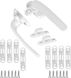 2 Pezzi Maniglia Finestra Alluminio, Maniglia Per Finestra, Maniglie per Finestre in Lega, per Finestra in Acciaio Inox Scorrevole Interno ed Esterno per Porte Finestre