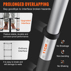 Telescopica in Alluminio Estensibile Altezza Max. 3,2m Portatile 8,2kg, Scala Telescopica Allungabile in Alluminio Portatile