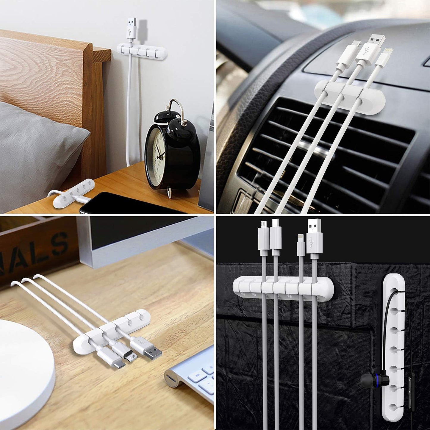 Kabelhalter Kabelclips kabelmanagement Selbstklebend Kabel Organizer Vielzwecke Kabelführung